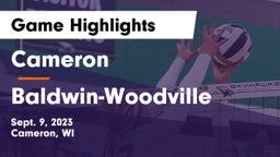 Cameron  vs Baldwin-Woodville  Game Highlights - Sept. 9, 2023