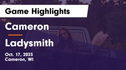 Cameron  vs Ladysmith  Game Highlights - Oct. 17, 2023