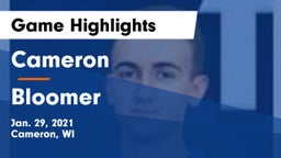 Cameron  vs Bloomer  Game Highlights - Jan. 29, 2021