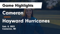 Cameron  vs Hayward Hurricanes  Game Highlights - Feb. 8, 2022