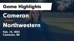 Cameron  vs Northwestern  Game Highlights - Feb. 15, 2022