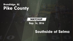 Matchup: Pike County High vs. Southside of Selma 2015