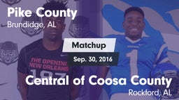 Matchup: Pike County High vs. Central of Coosa County  2015