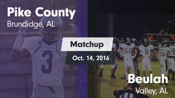 Matchup: Pike County High vs. Beulah  2015