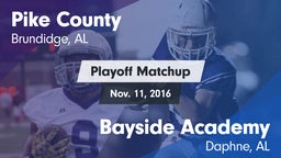 Matchup: Pike County High vs. Bayside Academy  2016