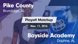 Matchup: Pike County High vs. Bayside Academy  2016