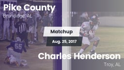 Matchup: Pike County High vs. Charles Henderson  2016