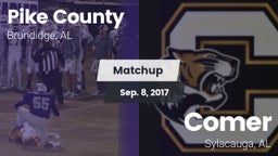 Matchup: Pike County High vs. Comer  2016