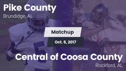 Matchup: Pike County High vs. Central of Coosa County  2016