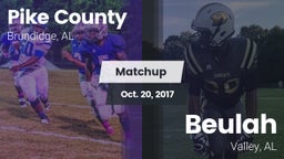 Matchup: Pike County High vs. Beulah  2016