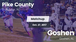 Matchup: Pike County High vs. Goshen  2016
