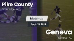 Matchup: Pike County High vs. Geneva  2019