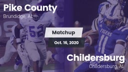 Matchup: Pike County High vs. Childersburg  2020
