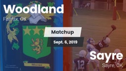 Matchup: Woodland  vs. Sayre  2019
