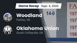 Recap: Woodland  vs. Oklahoma Union  2020