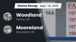 Recap: Woodland  vs. Mooreland  2020