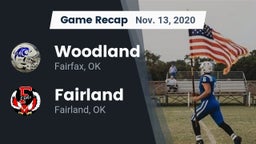 Recap: Woodland  vs. Fairland  2020