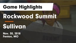 Rockwood Summit  vs Sullivan  Game Highlights - Nov. 30, 2018