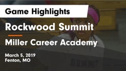 Rockwood Summit  vs Miller Career Academy  Game Highlights - March 5, 2019