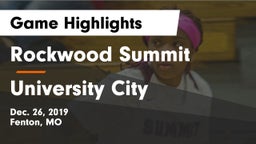 Rockwood Summit  vs University City  Game Highlights - Dec. 26, 2019
