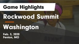 Rockwood Summit  vs Washington  Game Highlights - Feb. 3, 2020