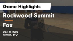 Rockwood Summit  vs Fox  Game Highlights - Dec. 8, 2020