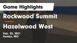 Rockwood Summit  vs Hazelwood West  Game Highlights - Feb. 23, 2021