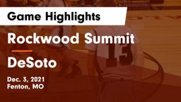 Rockwood Summit  vs DeSoto  Game Highlights - Dec. 3, 2021