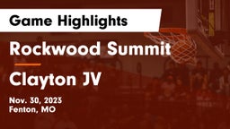 Rockwood Summit  vs Clayton JV Game Highlights - Nov. 30, 2023