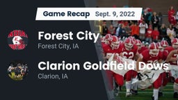 Recap: Forest City  vs. Clarion Goldfield Dows  2022