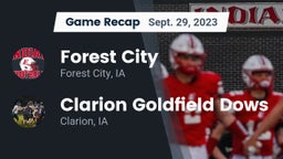 Recap: Forest City  vs. Clarion Goldfield Dows  2023