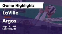 LaVille  vs Argos Game Highlights - Sept. 5, 2019