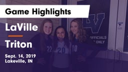 LaVille  vs Triton  Game Highlights - Sept. 14, 2019