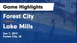 Forest City  vs Lake Mills  Game Highlights - Jan 7, 2017