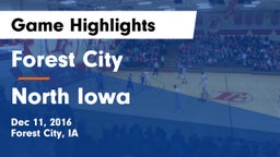 Forest City  vs North Iowa  Game Highlights - Dec 11, 2016