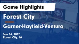 Forest City  vs Garner-Hayfield-Ventura  Game Highlights - Jan 14, 2017