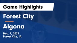 Forest City  vs Algona  Game Highlights - Dec. 7, 2023
