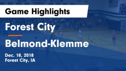 Forest City  vs Belmond-Klemme  Game Highlights - Dec. 18, 2018