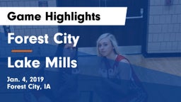 Forest City  vs Lake Mills  Game Highlights - Jan. 4, 2019