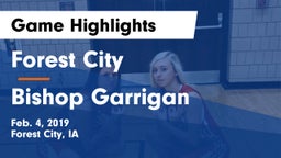 Forest City  vs Bishop Garrigan  Game Highlights - Feb. 4, 2019