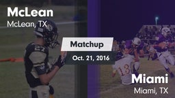 Matchup: McLean  vs. Miami  2016