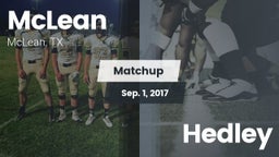Matchup: McLean  vs. Hedley 2017