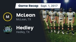 Recap: McLean  vs. Hedley  2017