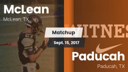 Matchup: McLean  vs. Paducah  2017