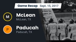 Recap: McLean  vs. Paducah  2017