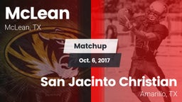 Matchup: McLean  vs. San Jacinto Christian  2017