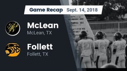 Recap: McLean  vs. Follett  2018