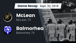 Recap: McLean  vs. Balmorhea  2018