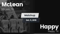 Matchup: McLean  vs. Happy  2018