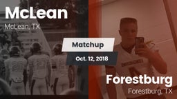 Matchup: McLean  vs. Forestburg  2018